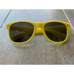 Summer Beach Festival Neon Yellow Wayfar Rectangle Designer Style Sunglasses NEW
